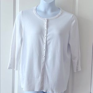 White Cardigan Sweater